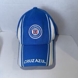 Cruz Azul Hat Cap Blue Y2K Liga MX Official FMF Rhinox Adjustable Soccer Mexico